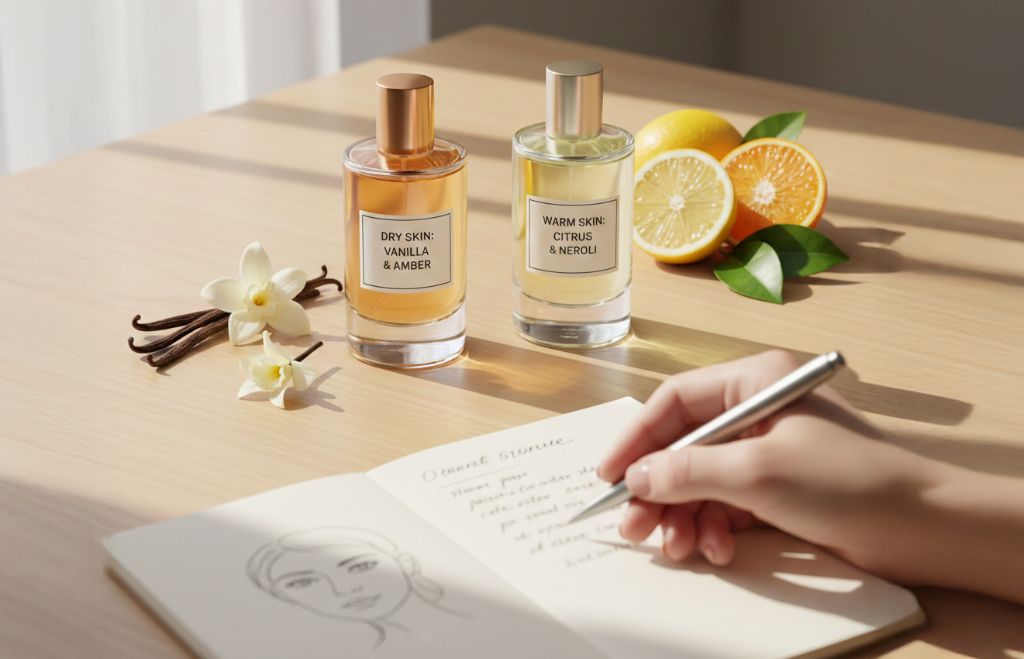 肌質別香水選びのイメージ